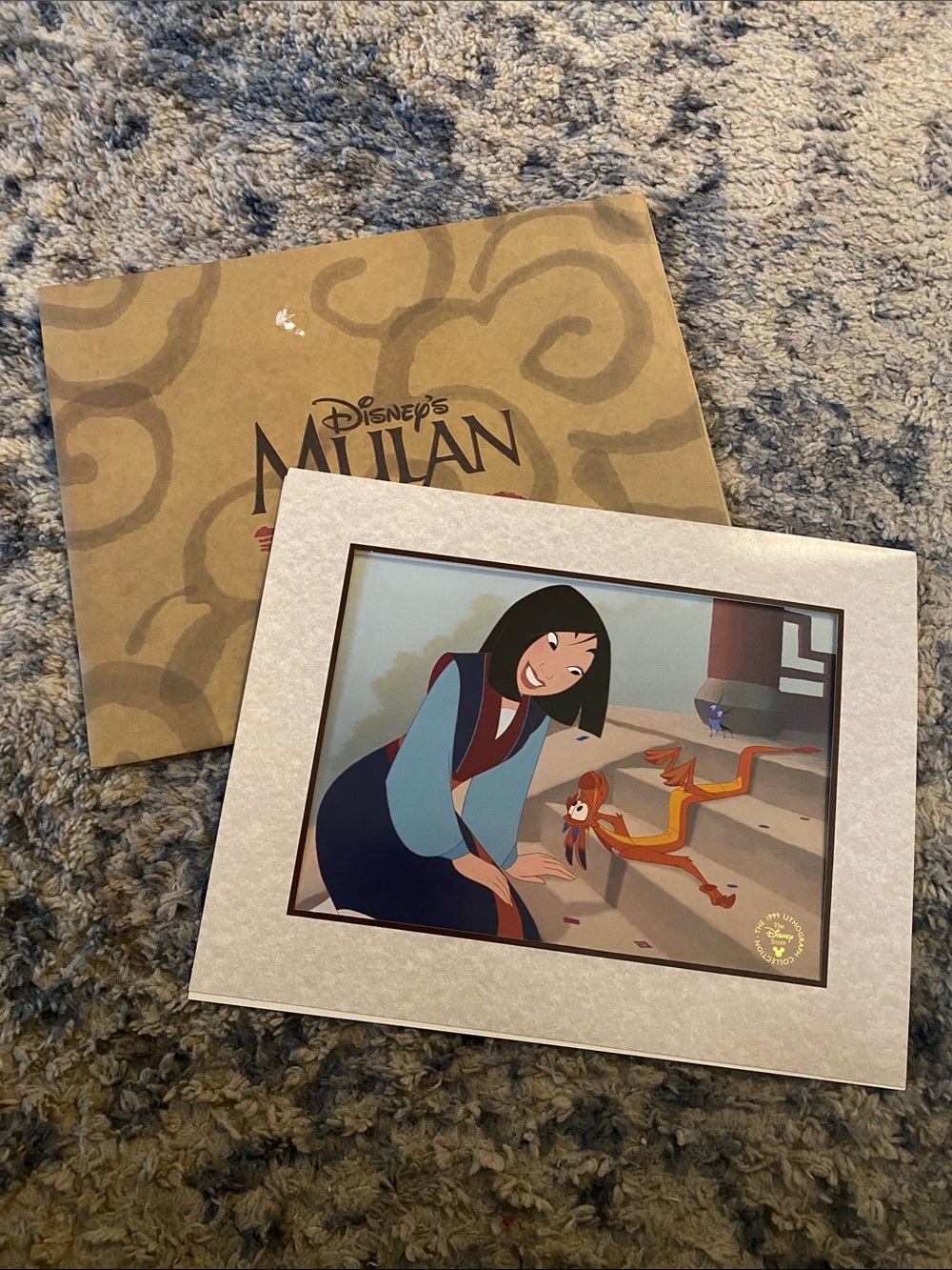 Disney Mulan lithograph 1999 Disney Store